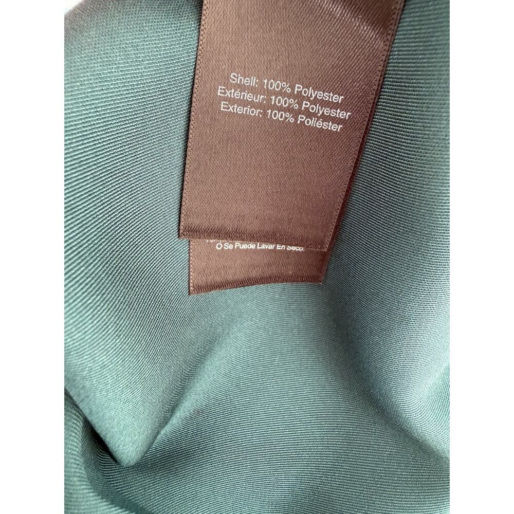 NWT Donna Karan New York Dress 8 Teal Belted Pleated Midi Shirt Dress Cocktail - Picture 9 of 10